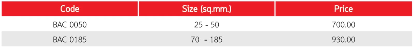 Bail Clamp / Stirrup Clamp specs