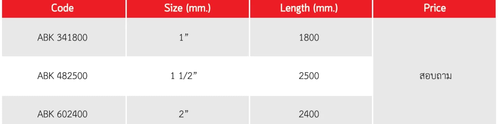 กิ่งโคมถนน   specs