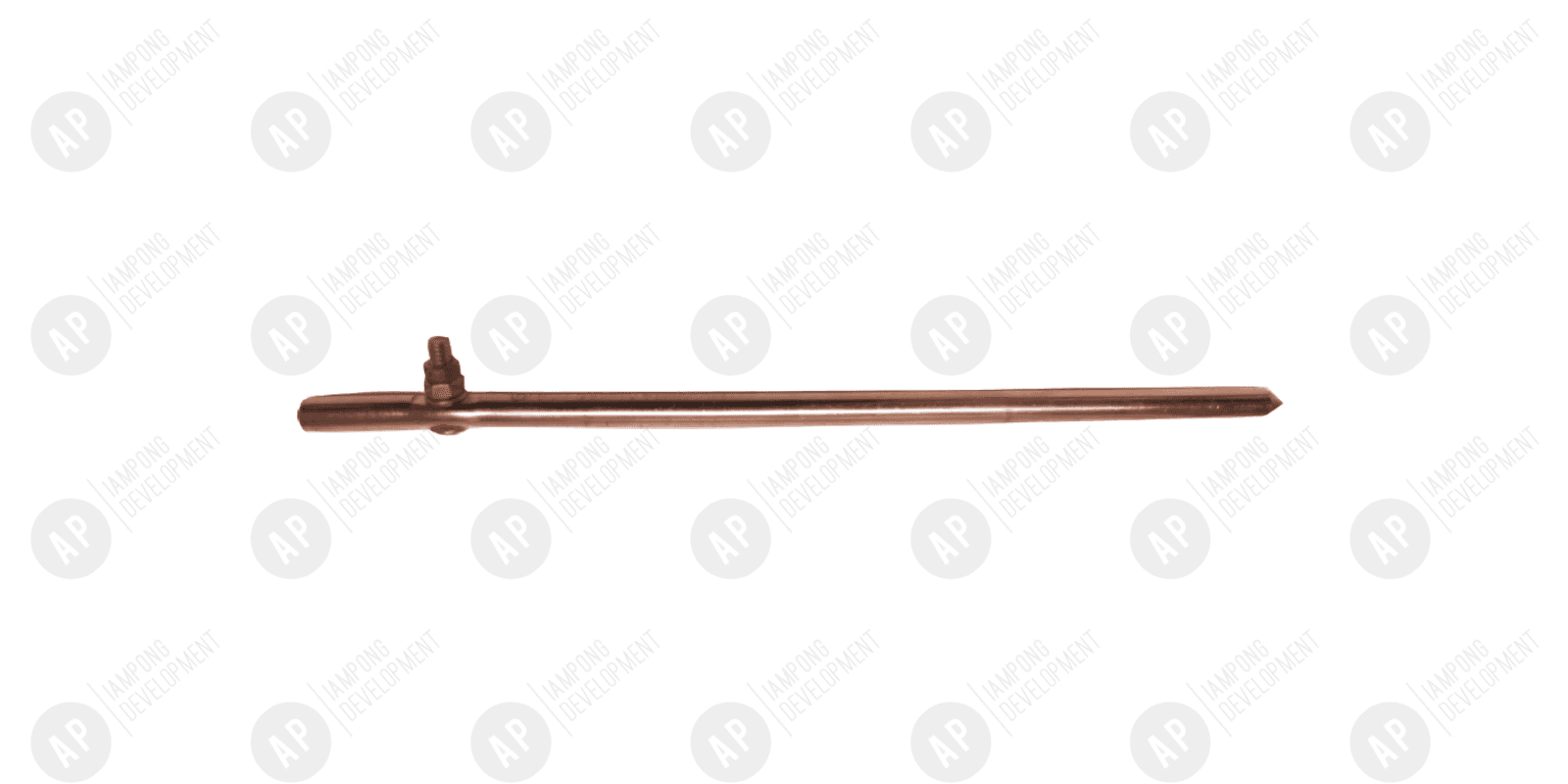 กราวด์ร็อดชุบทองแดง (ชนิดสกูรล็อคสาย)