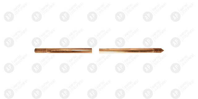 กราวด์ร็อดชุบทองแดง (รุ่นเกลียวหัวท้าย)