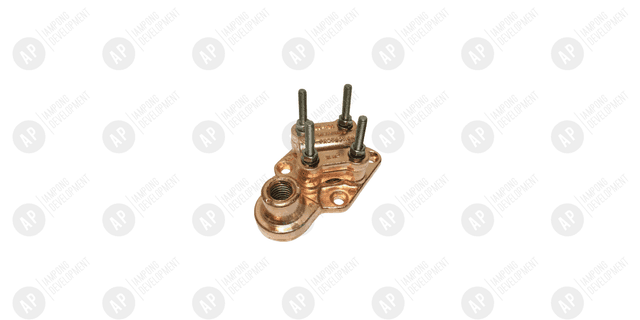 ฐานล่อฟ้าแบบจับสายกากบาทติดพื้น 